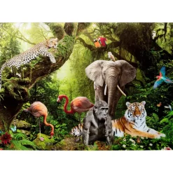 Glasbild Animal Paradise 150X100Cm