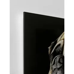 Glasbild King Pug 40X60Cm