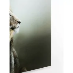 Glasbild Lion King 100X100Cm