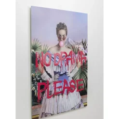 Glasbild No Drama 90X120Cm