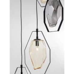 Hangeleuchte Diamond Fever Spiral Schwarz O42Cm