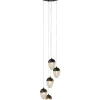 Hangeleuchte Frozen 5 Schwarz Matt O35Cm