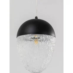 Hangeleuchte Frozen Schwarz Matt O20Cm