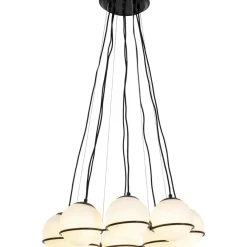Hangeleuchte Globes Schwarz
