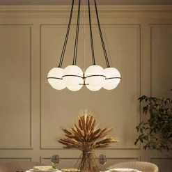 Hangeleuchte Globes Schwarz