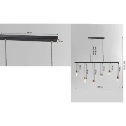 Hangeleuchte Pole Black Six