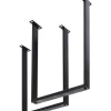 Hochgestell Tavola Schwarz Matt (2/Set)