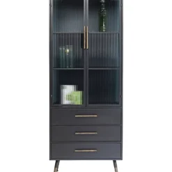 Hochschrank La Gomera 2 Turen 3 Schube