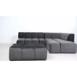 Hocker Belami Velvet Grau 105X70Cm