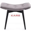 Hocker Black Vicky Velvet Grau 46X59Cm