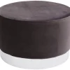 Hocker Cherry Dunkelgrau Silver O55Cm