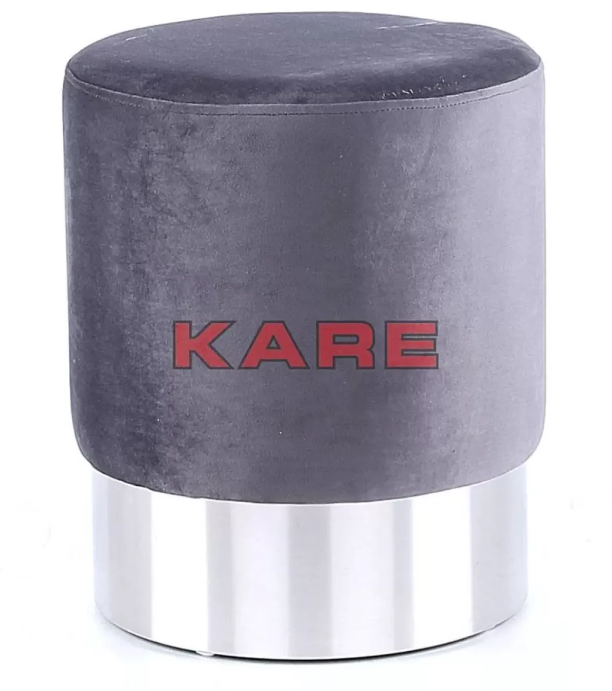 Hocker Cherry Hellgrau Silver O35Cm
