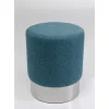 Hocker Cherry Lina Blau Silver O35Cm