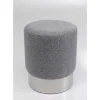 Hocker Cherry Lina Grau Silver O35Cm