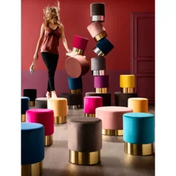 Hocker Cherry Rose Brass O35Cm