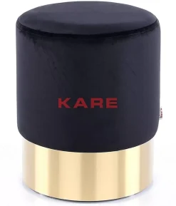 Hocker Cherry Schwarz Brass O35Cm