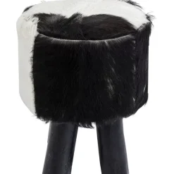 Hocker Flint Stone Schwarz O35Cm