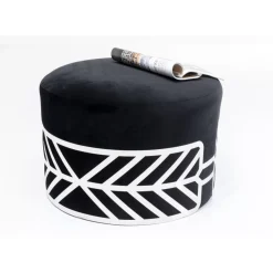 Hocker Jenna Schwarz O61Cm