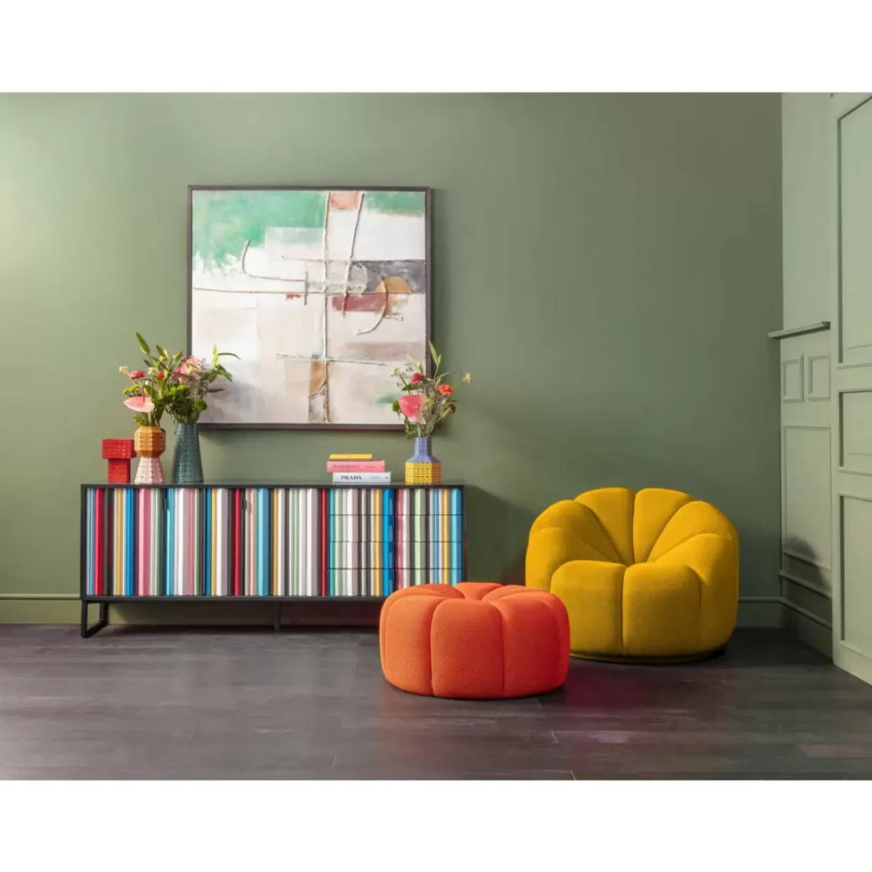 Hocker Peppo Lounge Orange O80Cm