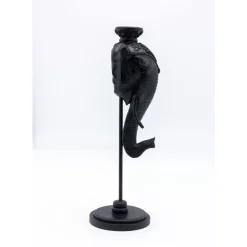 Kerzenständer Elephant Head Schwarz 49Cm