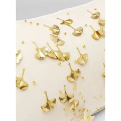 Kissen Ginkgo Beige 28X50Cm