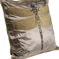Kissen Glitter Dragonfly Braun 40X40Cm