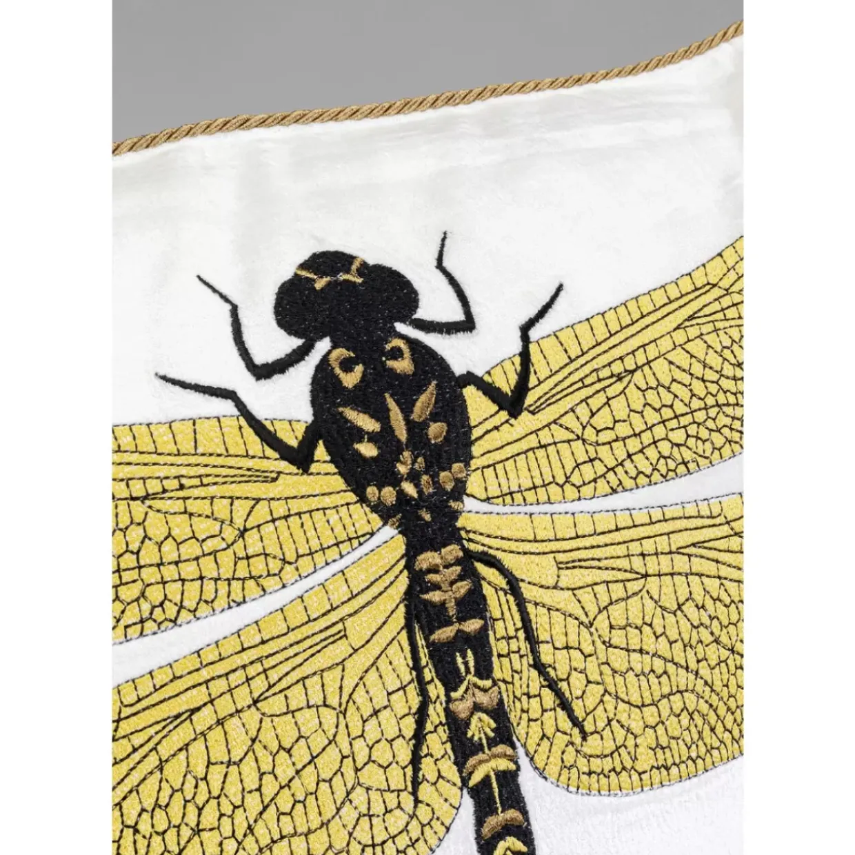 Kissen Glitter Dragonfly Weis 40X40Cm
