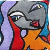Kissen Monique Purple Hair 40X40Cm