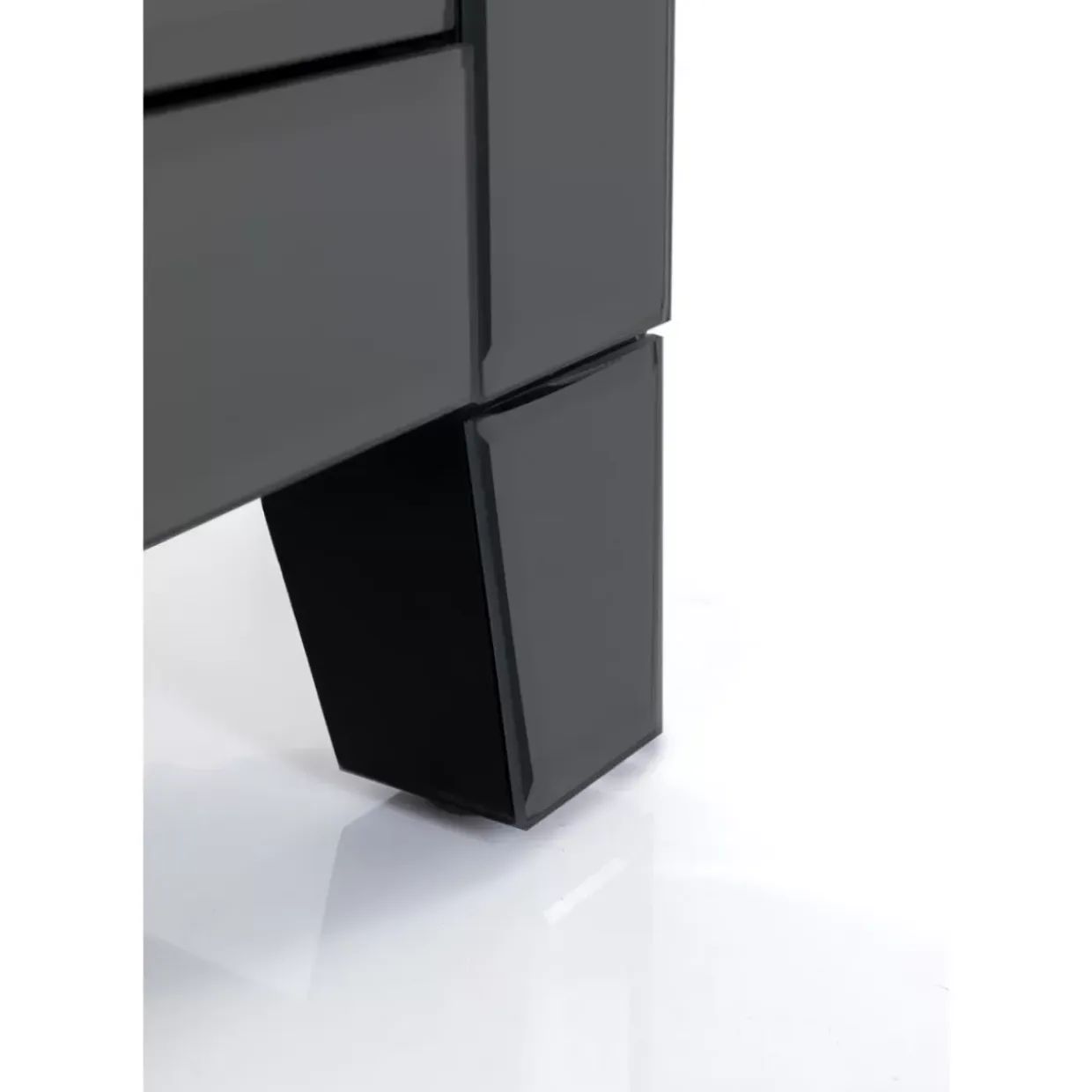 Kommode Klein Luxury Push 2 Schube Grau