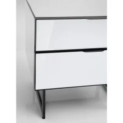 Kommode Klein Soran Schwarz 49X50Cm