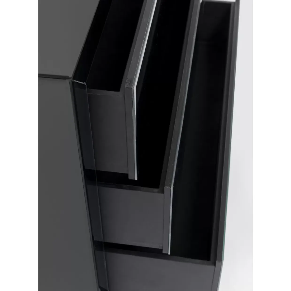 Kommode Luxury Push 3 Schube Grau