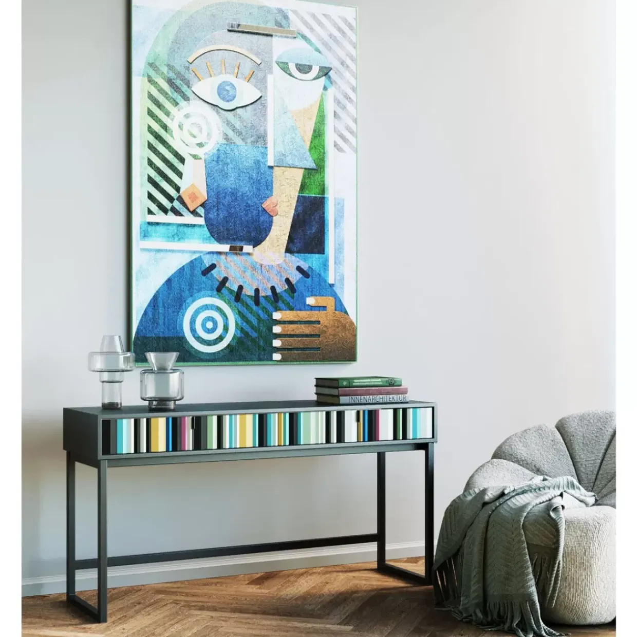 Konsole Concertina Colore 136X40Cm