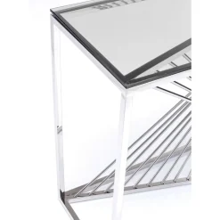 Konsole Laser Silber Klarglas 120X40