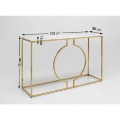 Konsole Miami Loft Gold 120Cm
