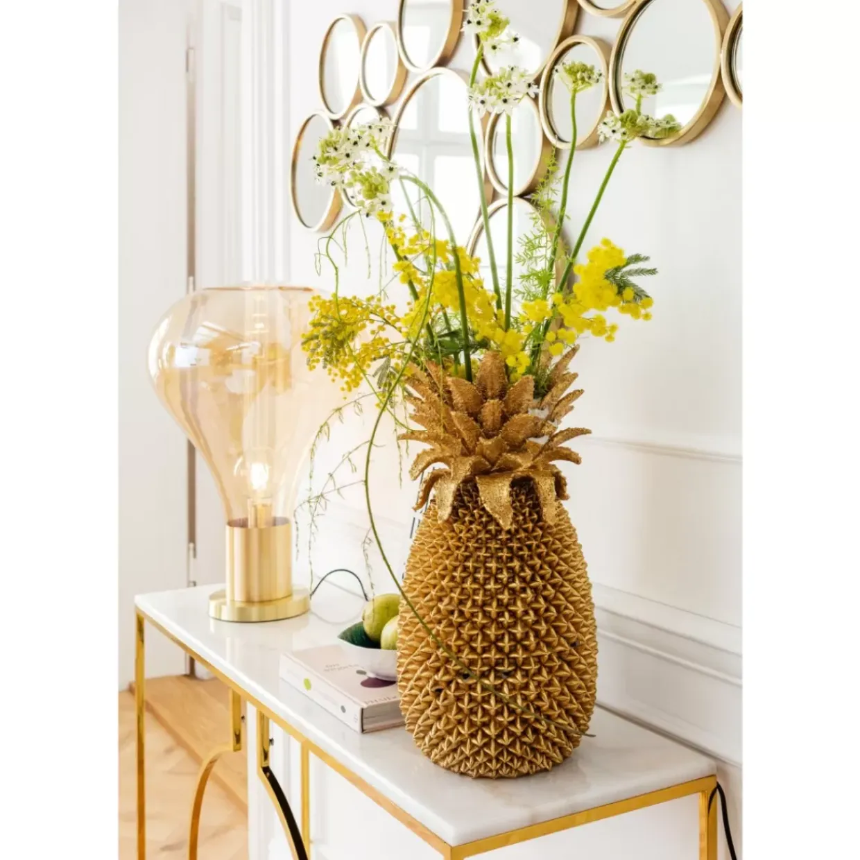 Konsole Miami Loft Gold 120Cm