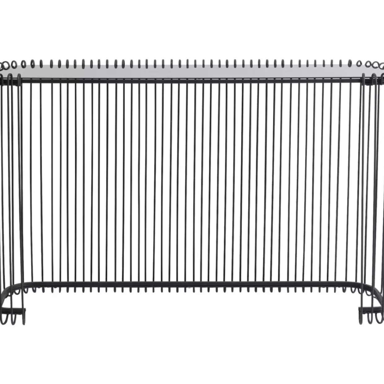 Konsole Wire Glas Schwarz 142X89Cm