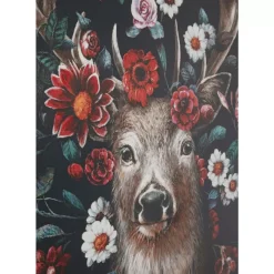 Leinwandbild Deer In Flower 90X140Cm