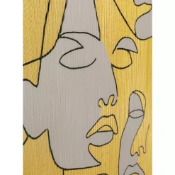 Leinwandbild Faces 70X100Cm