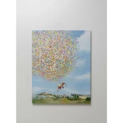 Leinwandbild Flying Elephant In Day 120X160Cm