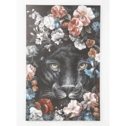 Leinwandbild Night Leo In Flower 90X140Cm