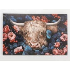 Leinwandbild Yak In Flower 140X90Cm