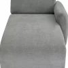 Lucca Ottomane Elements Grau Rechts 90Cm