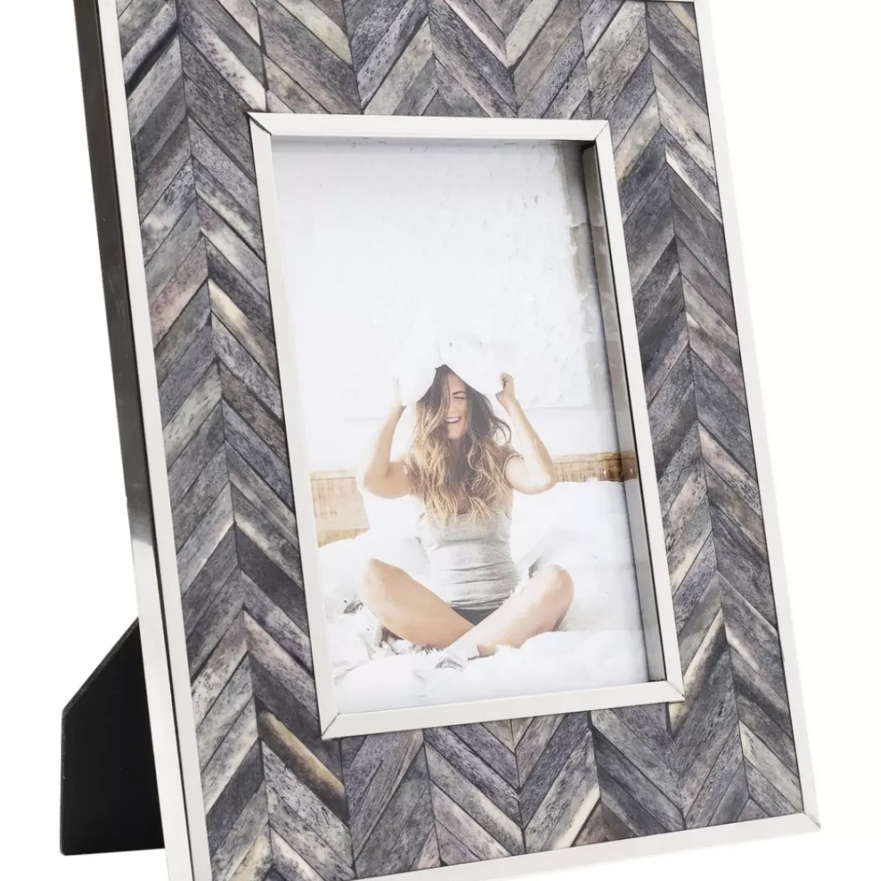 Rahmen Chevron Grau 13X18