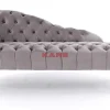 Recamiere Desire Velvet Silbergrau