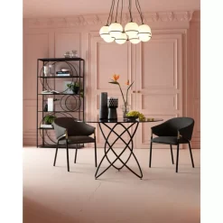 Regal Circle Schwarz 100X200Cm