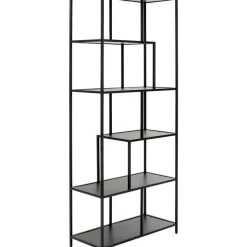 Regal Loftie Schwarz 77X185Cm
