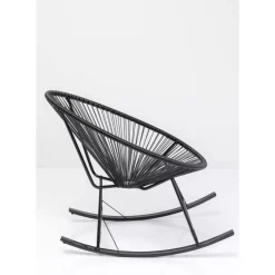 Schaukelstuhl Acapulco Schwarz