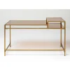 Schreibtisch Loft Gold 134X60Cm