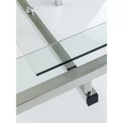 Schreibtisch Lorenco Chrom Winkelcombi 210X180Cm