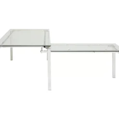Schreibtisch Lorenco Chrom Winkelcombi 210X180Cm